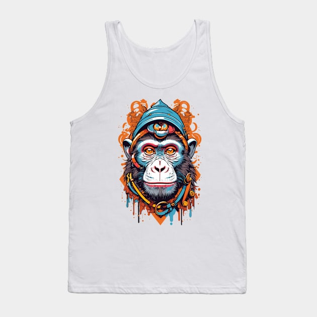 Monkey warrior Tank Top by Lilly Roses 